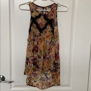 High low tank blouse